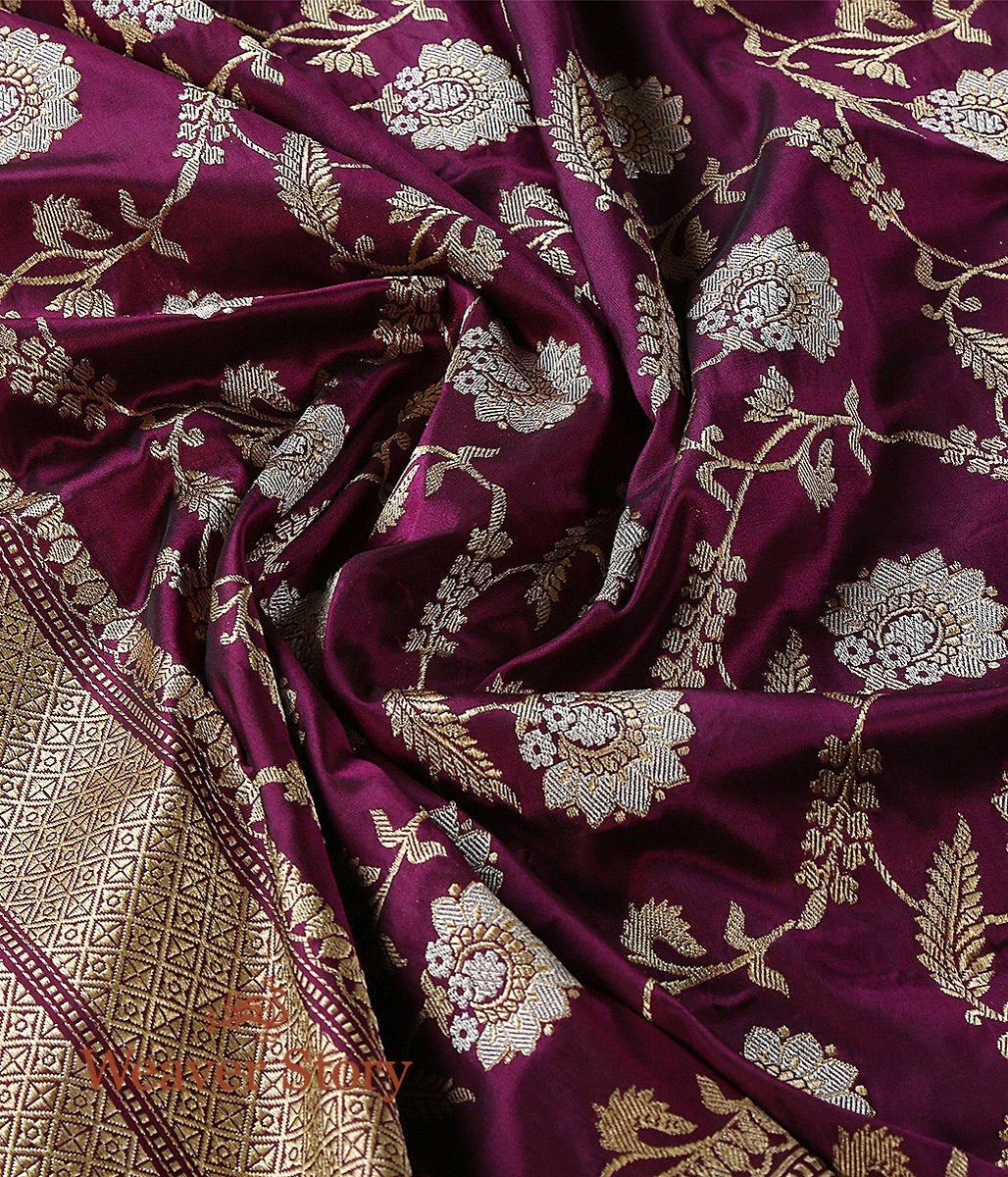 Handloom_Purple_Sona_Rupa_Kadhwa_Jangla_Dupatta_WeaverStory_05