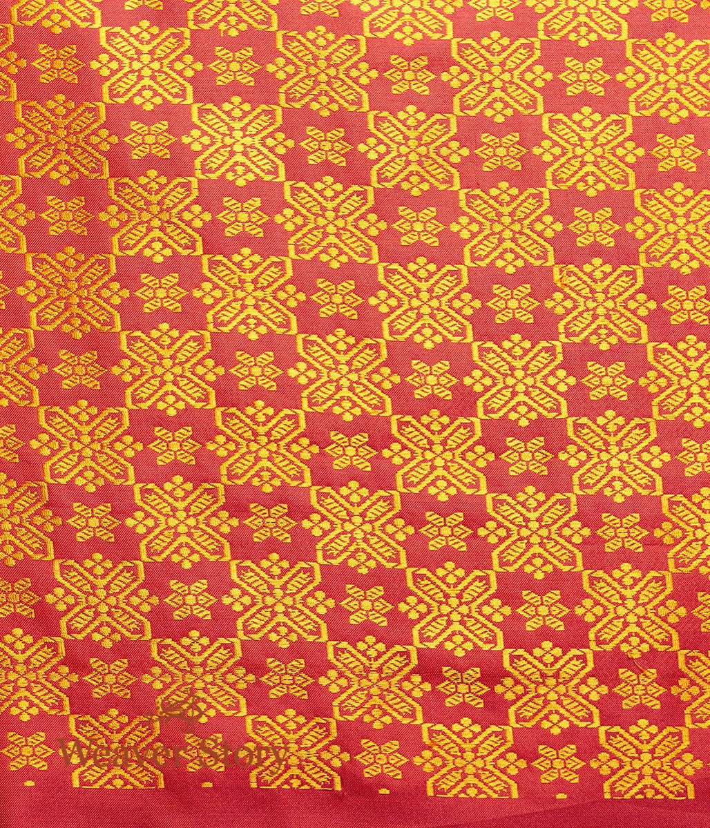 Handwoven_Pink_Ektara_Saree_with_Meenakari_Border_WeaverStory_05