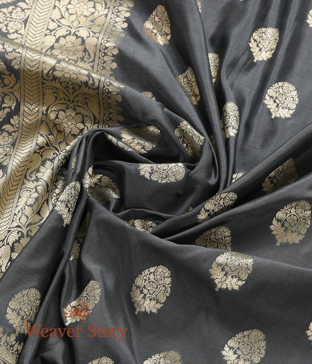 Handloom_Grey_Cutwork_Booti_Dupatta_WeaverStory_05
