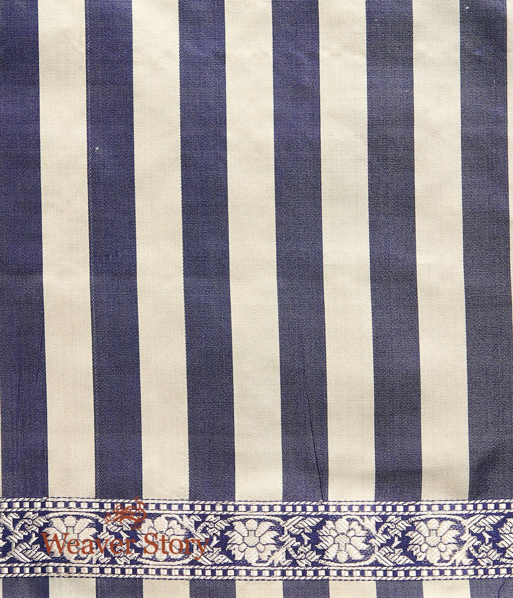 Handwoven_Blue_and_Beige_Mashru_Silk_Banarasi_With_Jamawar_Border_WeaverStory_05