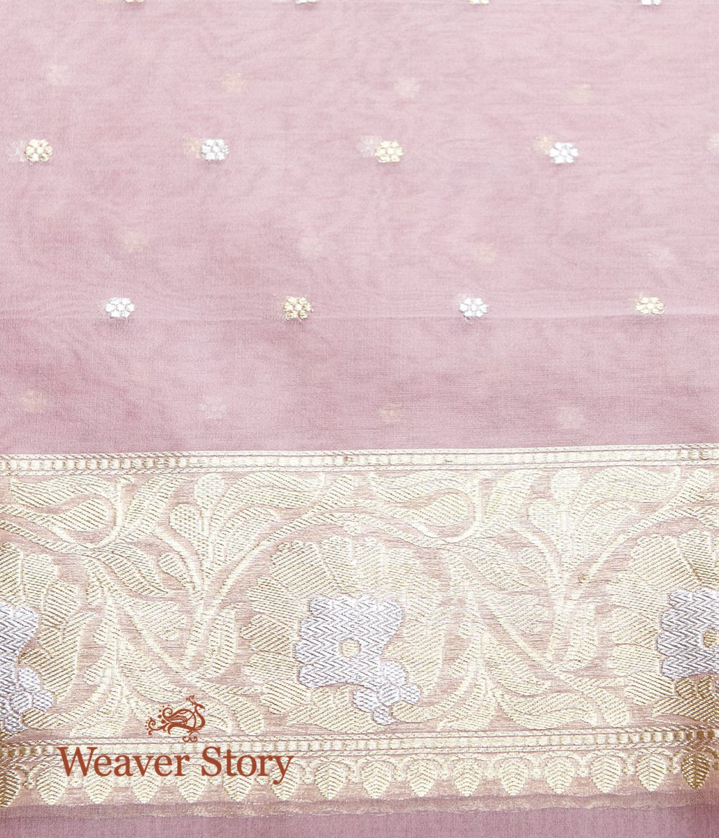 Handwoven_Blush_Pink_Kora_Silk_Saree_with_Small_Floral_Booti_WeaverStory_05