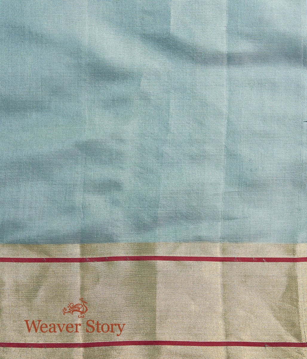 Handwoven_Duck_Egg_Blue_Chanderi_Silk_Saree_with_Zari_Jaal_WeaverStory_05