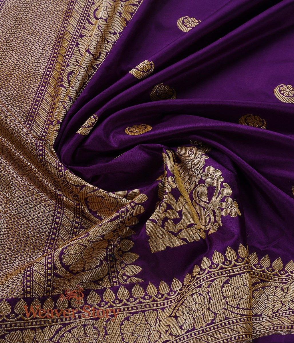 Handloom_Purple_Chaand_Boota_Dupatta_WeaverStory_05
