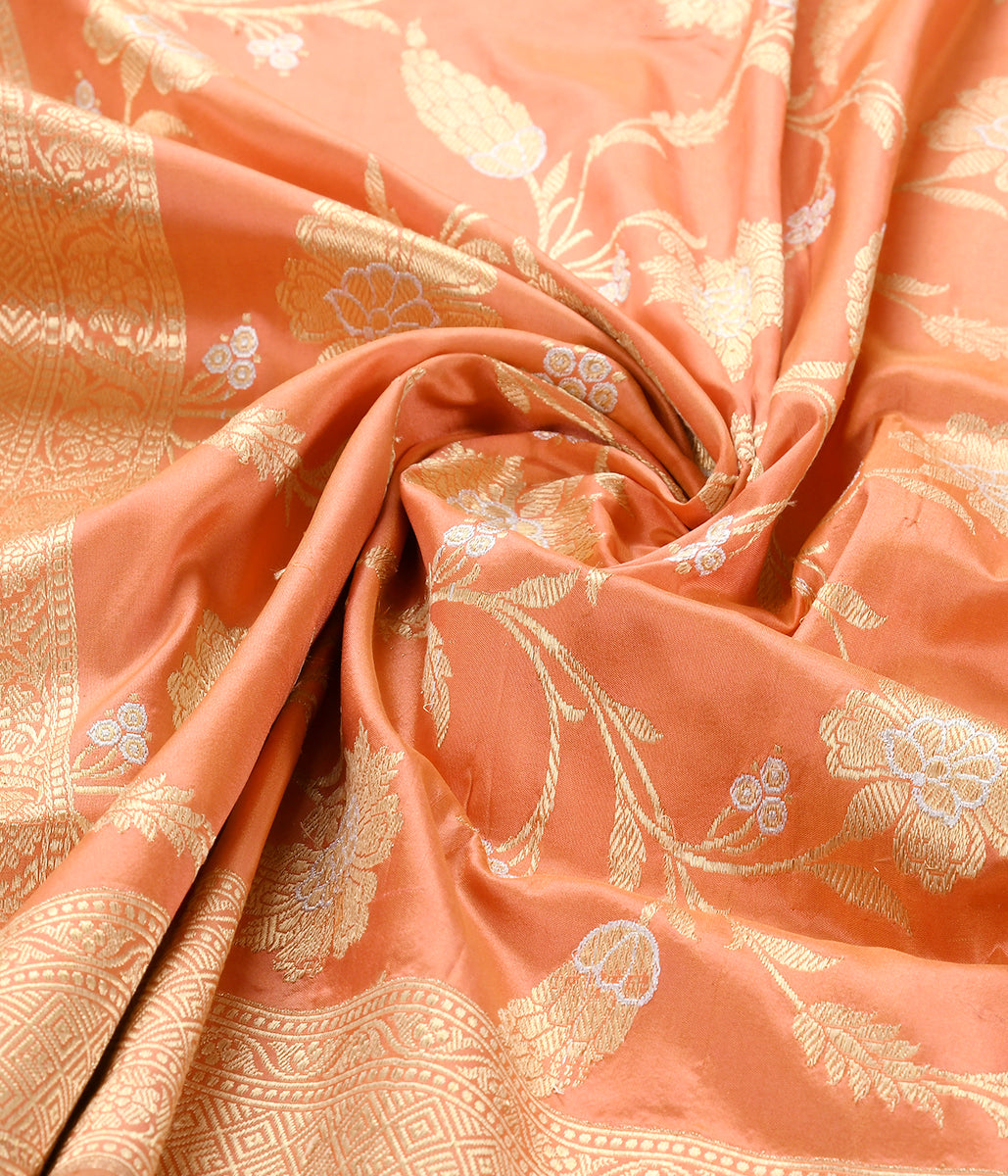 Handloom_Peach_Sona_Rupa_Kadhwa_Jangla_Dupatta_WeaverStory_05