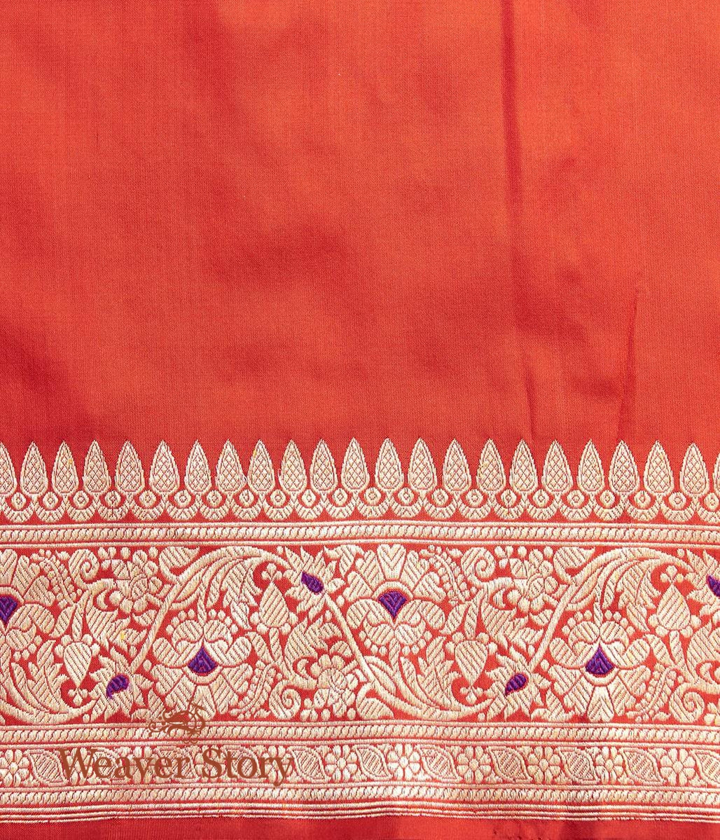 Handwoven_Red_Kadhwa_Jangla_Saree_WeaverStory_05