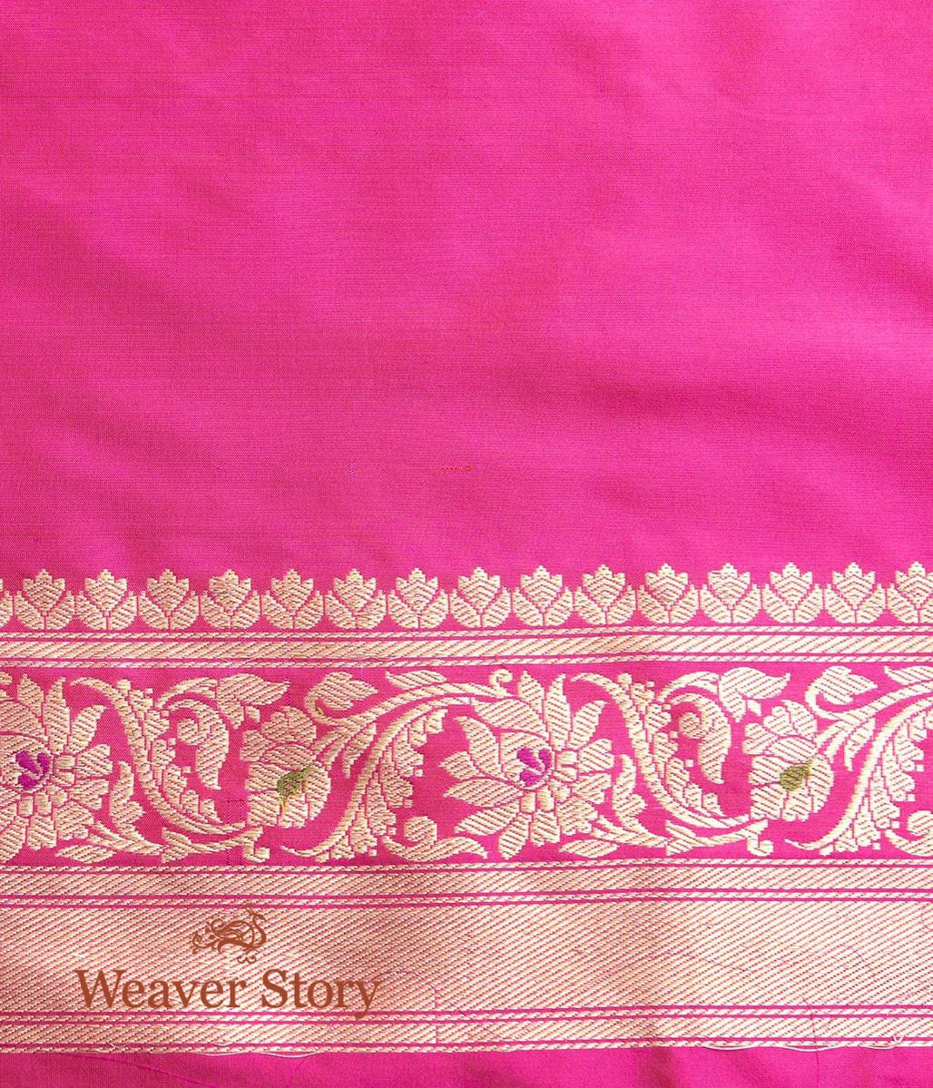 Handwoven_Pink_Meenakari_Jangla_Saree_with_Meenakari_-_Ektara_WeaverStory_05