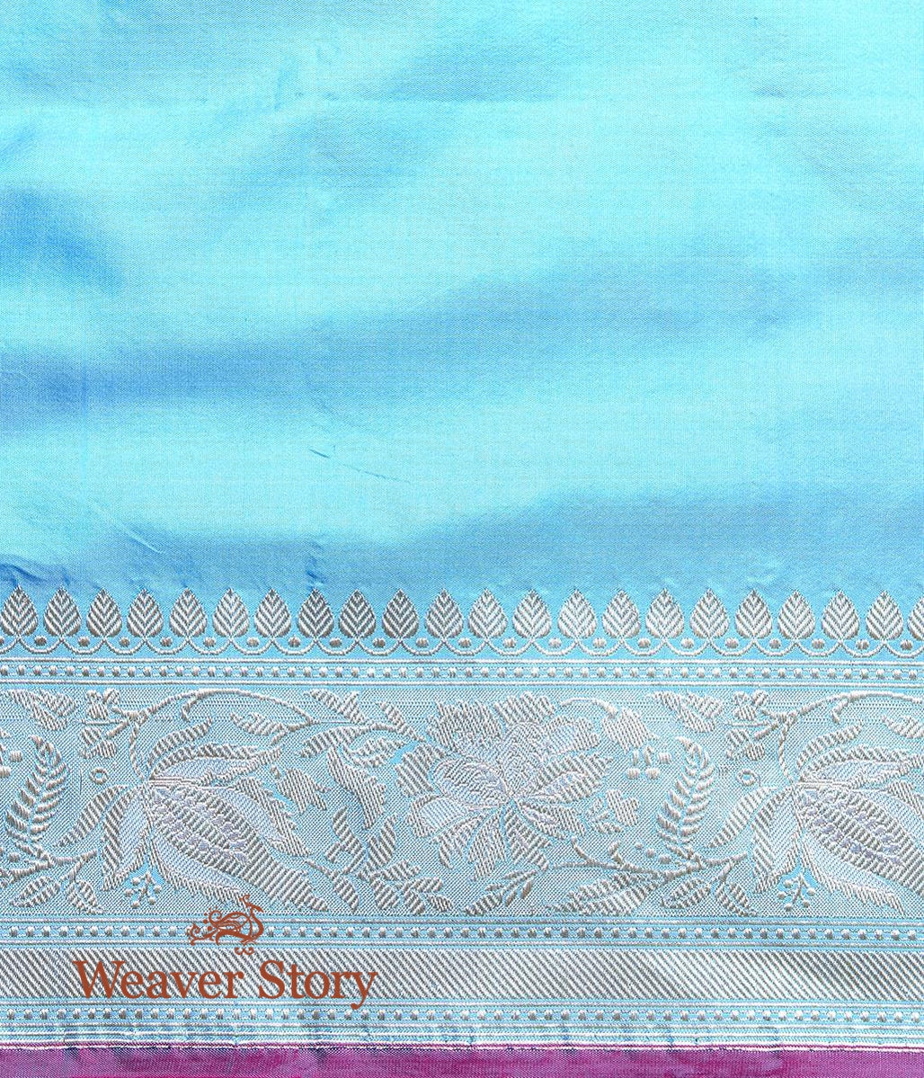 Handwoven_Firozi_Blue_Kadhwa_Jangla_Saree_WeaverStory_05