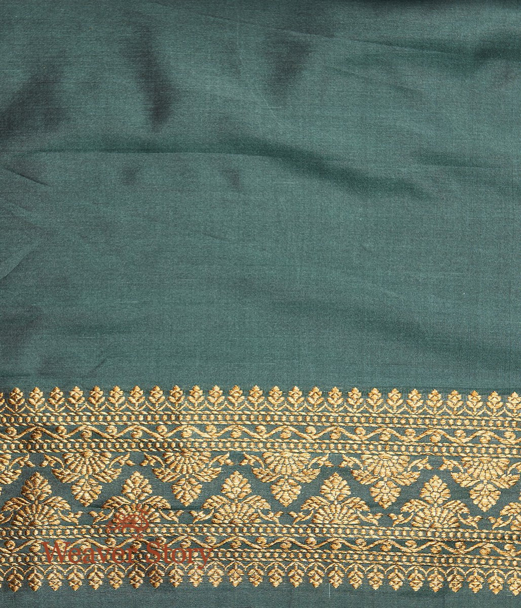 Handwoven_Green_Antique_Zari_Tanchoi_Saree_WeaverStory_05