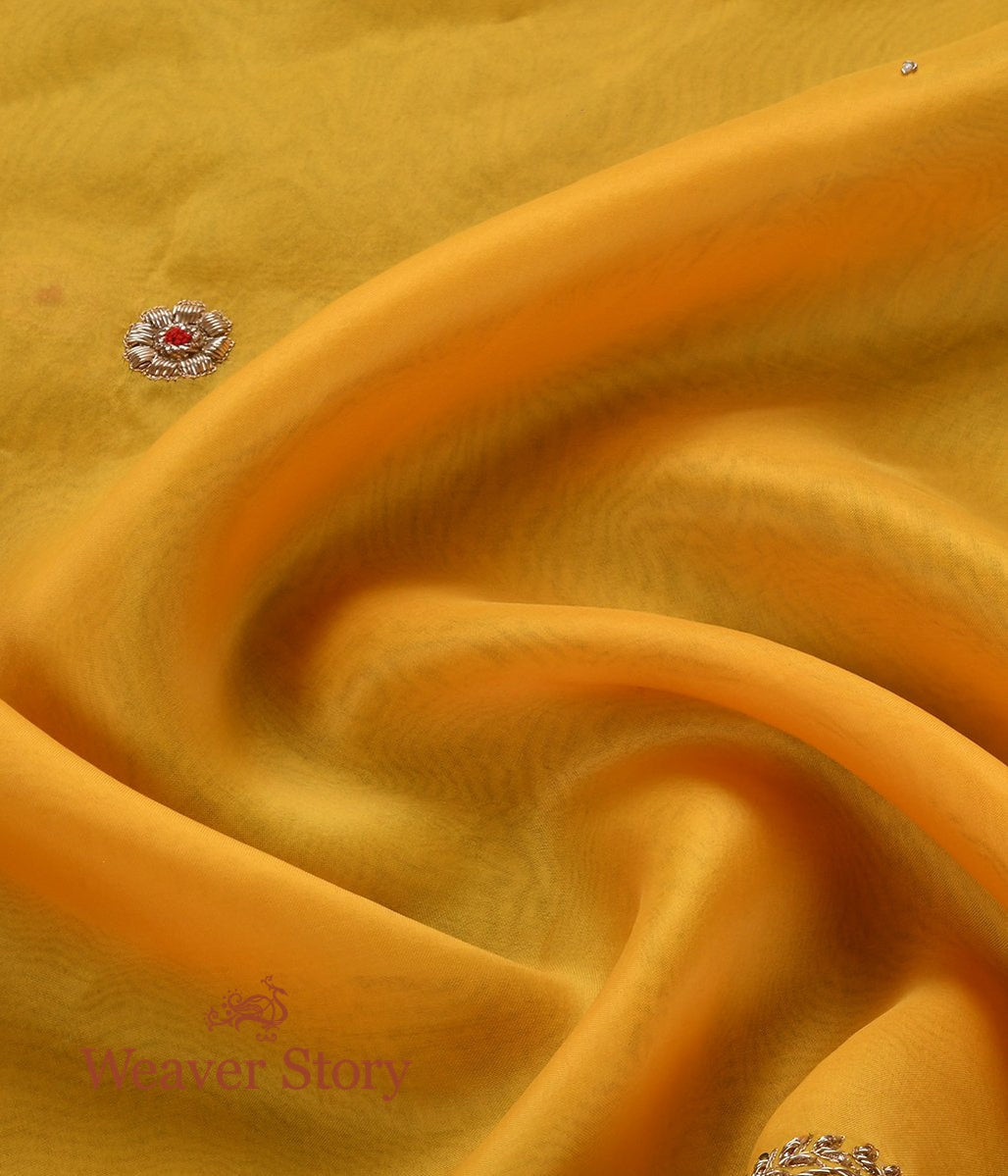 Yellow_Zardozi_Dupatta_with_Patti_Bel_Border_WeaverStory_05