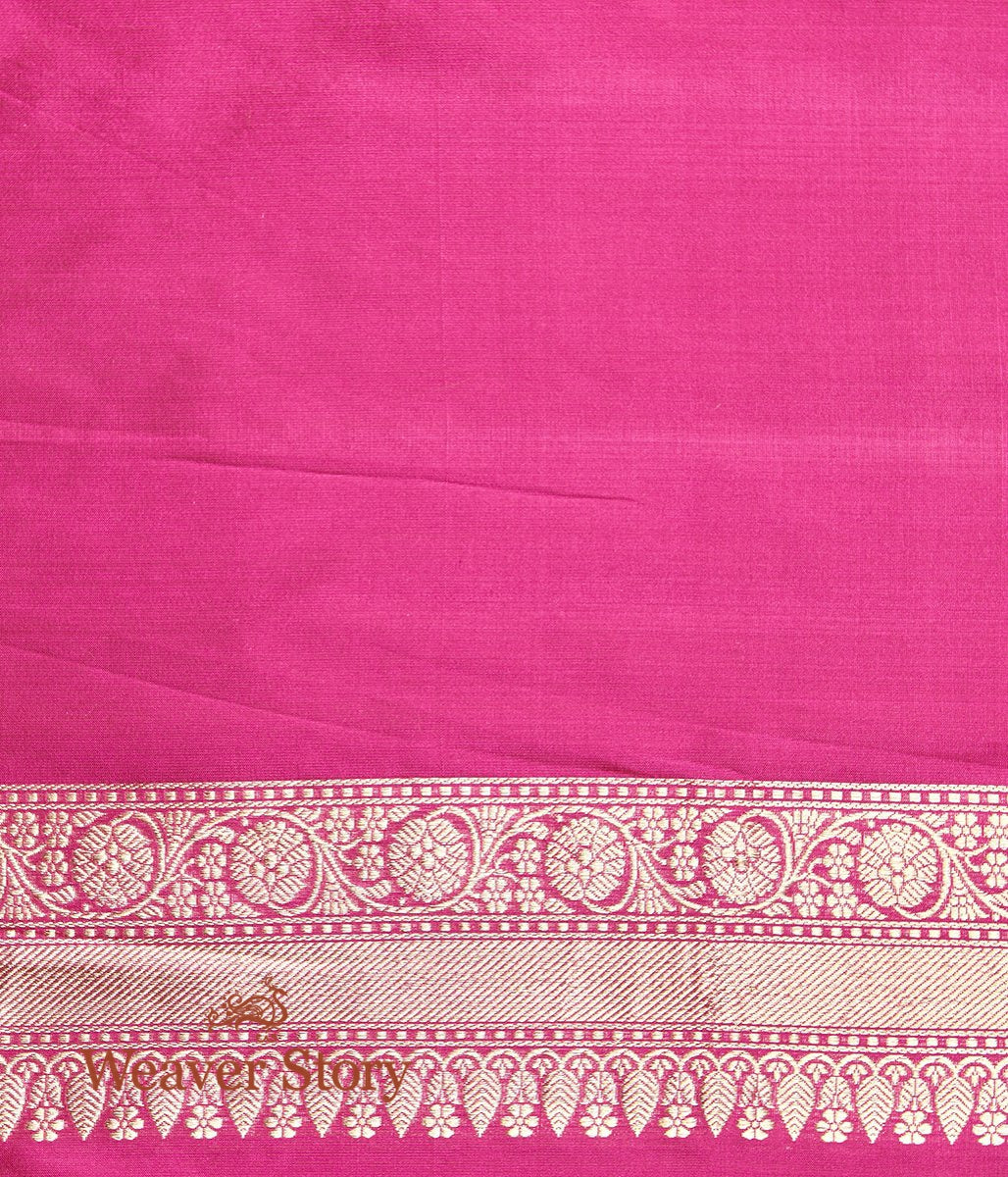 Handloom_Pink_Zari_Kimkhab_Saree_with_Meenakari_Border_WeaverStory_05