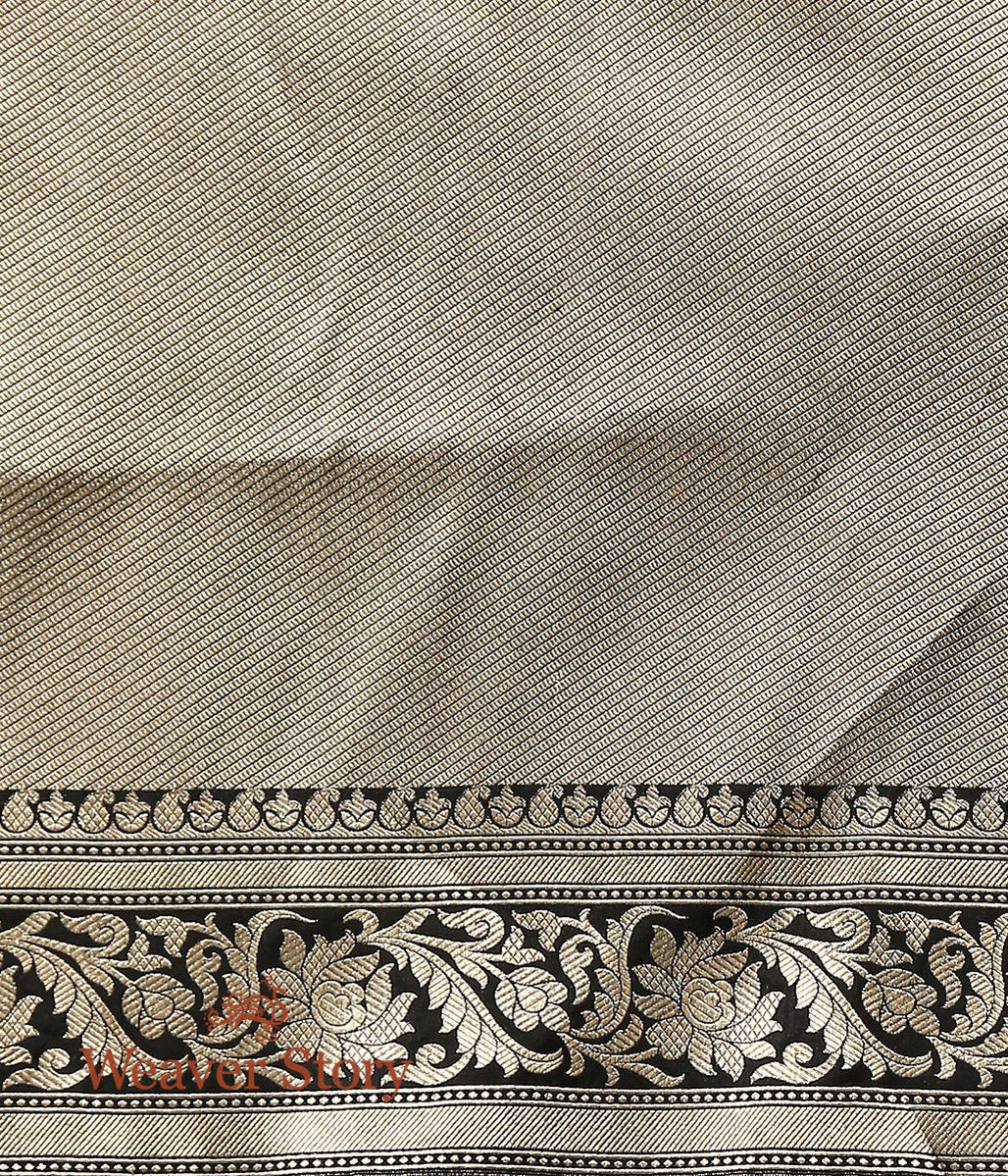 Handloom_Black_Cutwork_Banarasi_Saree_with_Meenakari_and_Jangla_Design_and_Brocade_Blouse_WeaverStory_05