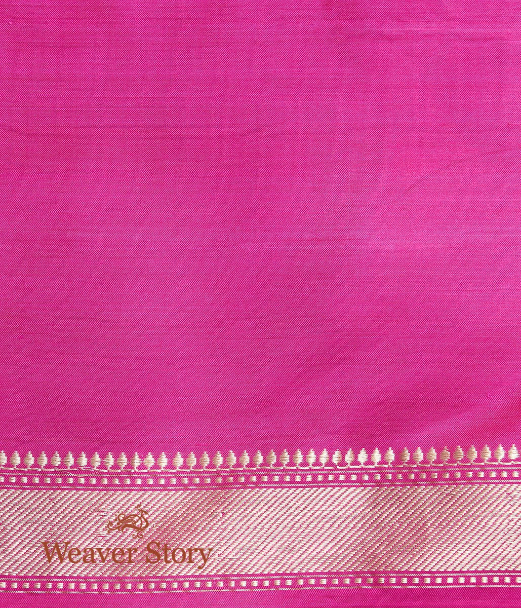 Handloom_Hot_Pink_Ektara_Saree_with_Konia_WeaverStory_05