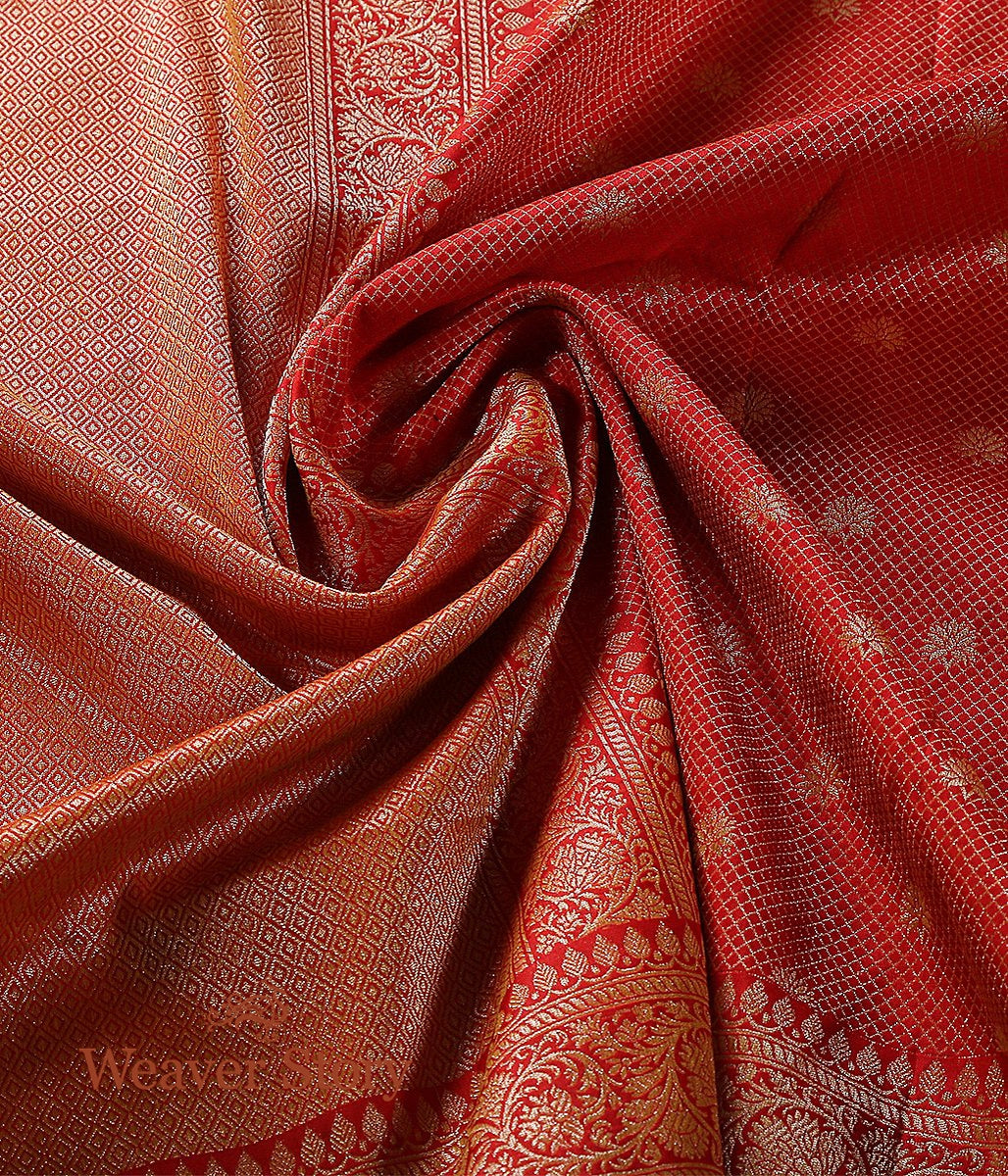 Handloom_Red_Banarasi_Dupatta_with_Tanchoi_woven_in_Zari_WeaverStory_05