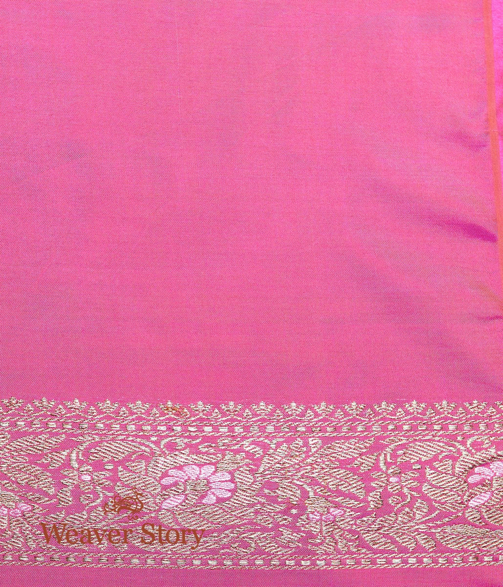 Handwoven_Grey_Tissue_Saree_with_Peach_Border_WeaverStory_05