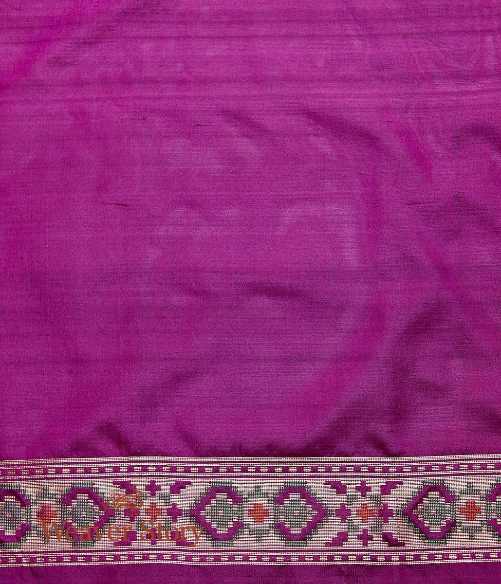 Handwoven_Katan_Cutwork_Banarasi_Patola_Saree_in_Royal_Blue_with_Purple_WeaverStory_05