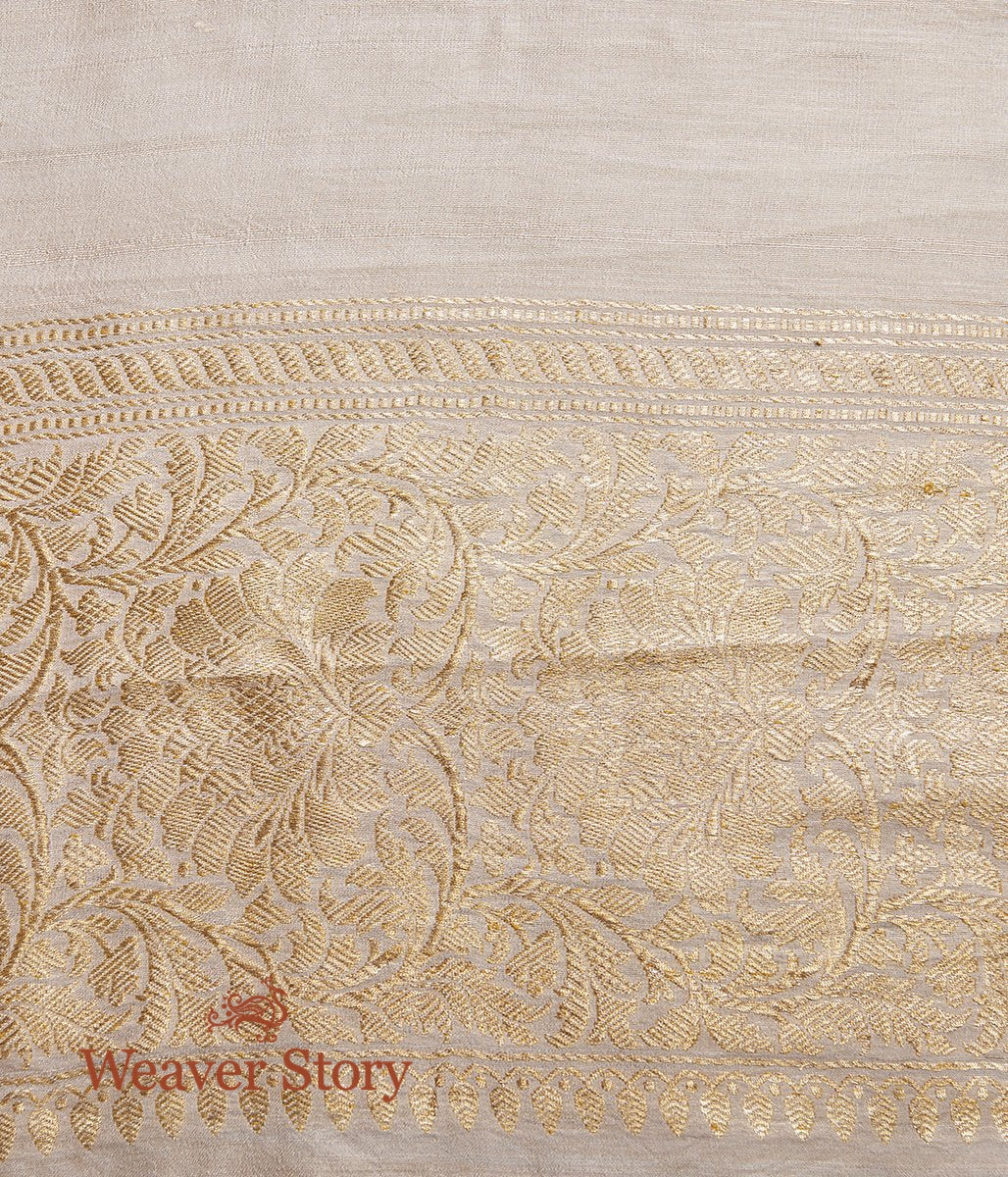 Handwoven_Plain_Tusser_Georgette_Saree_with_Heavy_Border_WeaverStory_05