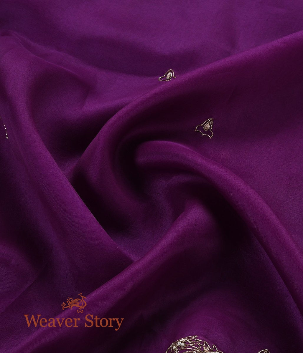 Purple_Zardozi_Dupatta_with_Leaf_Border_WeaverStory_04