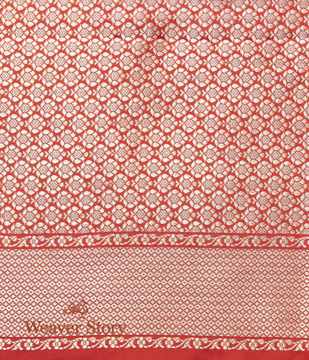 Handwoven_Red_Paisley_Booti_Saree_with_Konia_WeaverStory_05