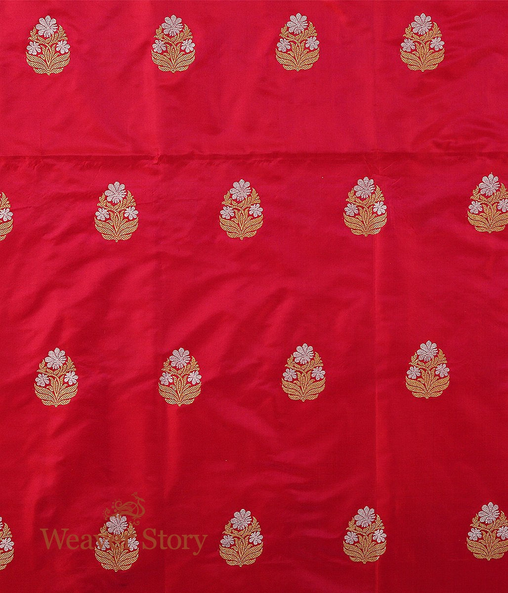 Handloom_Pink_Kadhwa_Booti_Fabric_WeaverStory_05