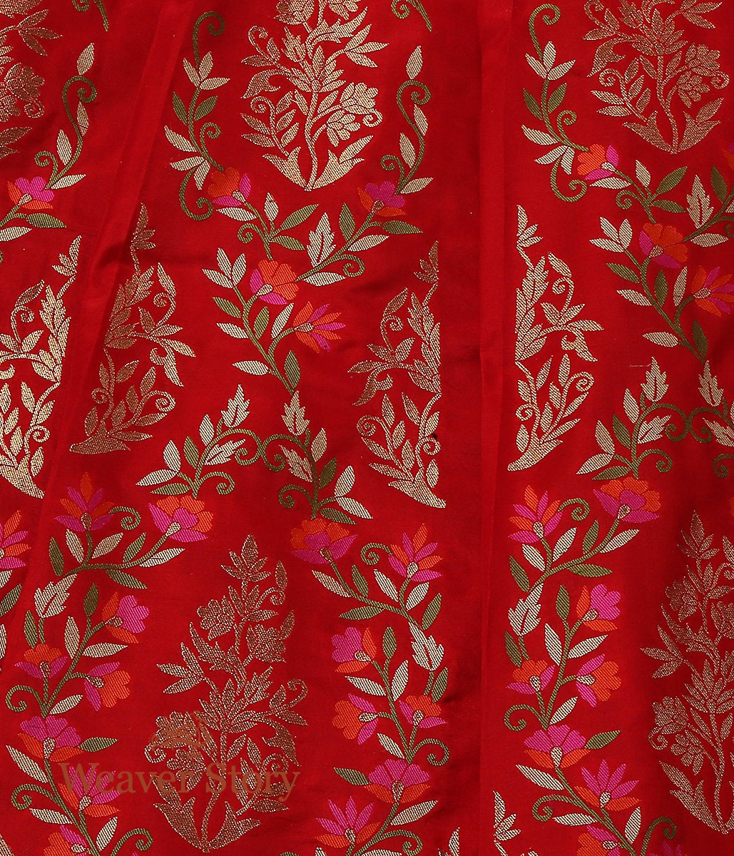Handwoven_Banarasi_Red_with_Meenakari_Silk_WeaverStory_05