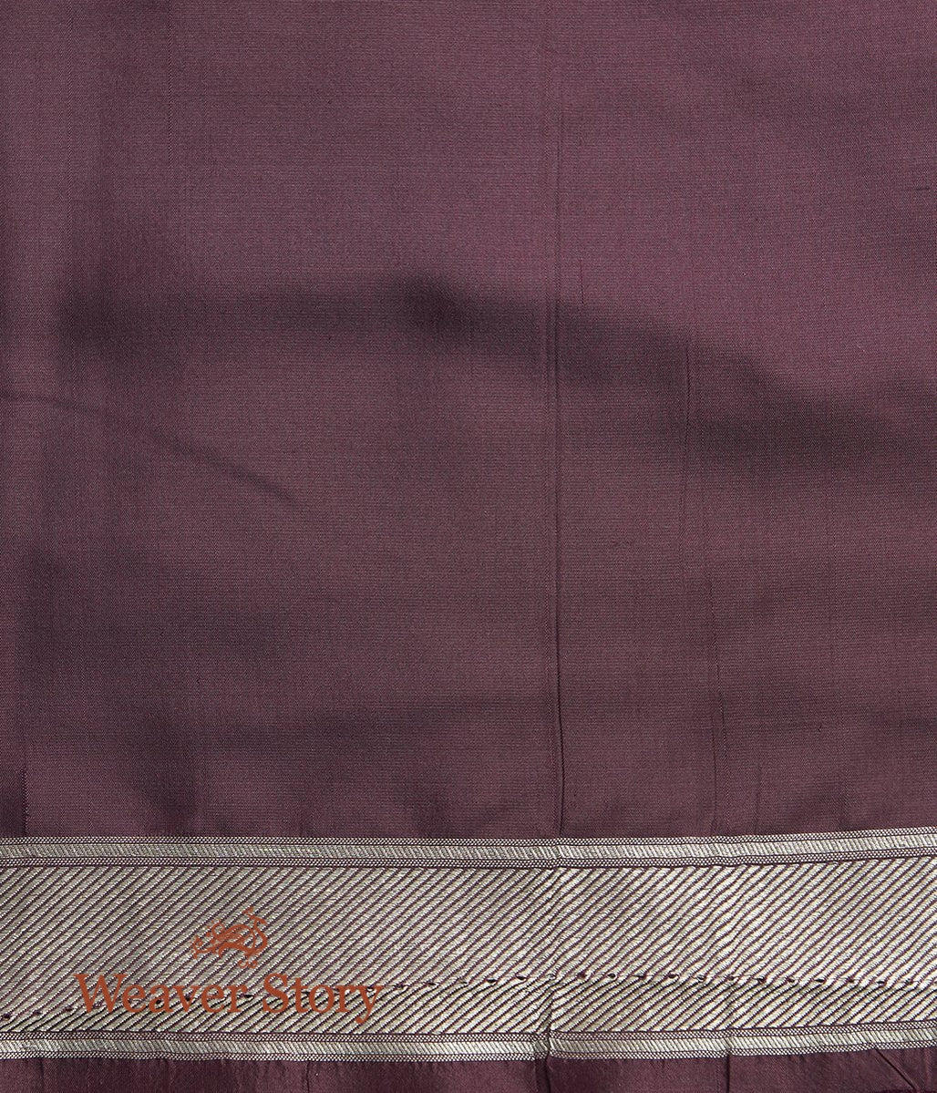 Handwoven_Wine_Kimkhab_Saree_with_Pink_Meenakari_WeaverStory_05