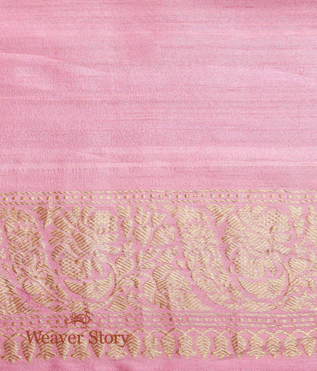 Handwoven_Pink_Tusser_Georgette_Saree_with_Kadhwa_Booti_WeaverStory_05
