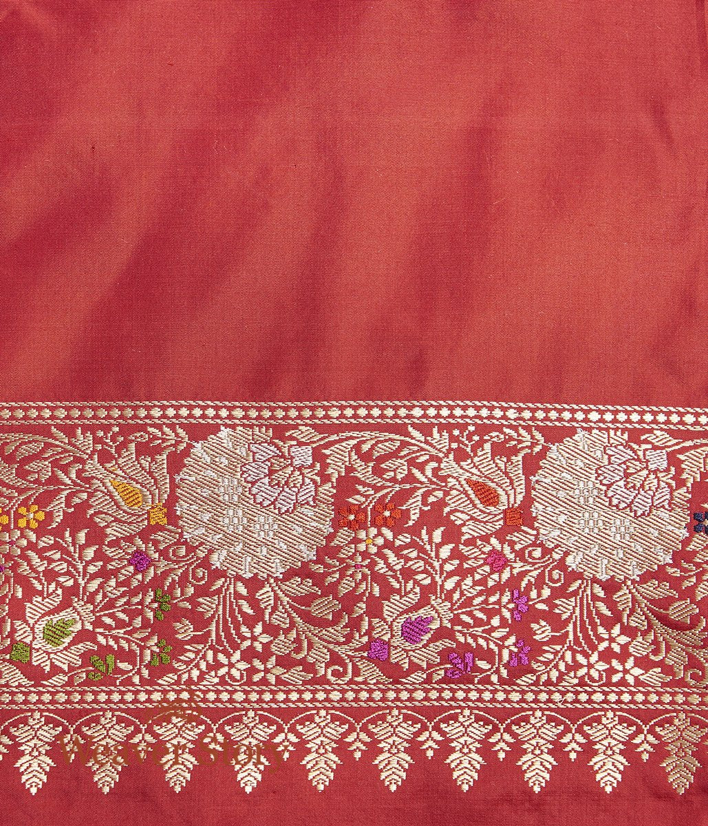 Handwoven_Red_Heavy_Meenkari_Jangla_Saree_with_Sona_Rupa_Zari_WeaverStory_05