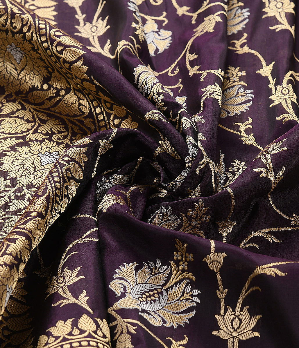 Handloom_Wine_Kadhwa_Jangla_Dupatta_WeaverStory_05