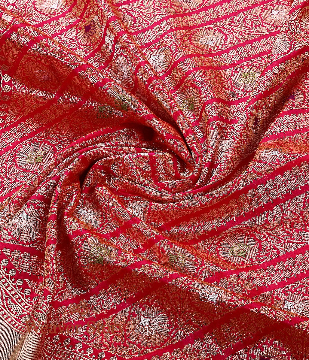 Handloom_Pink_Aada_Kimkhab_Dupatta_WeaverStory_05
