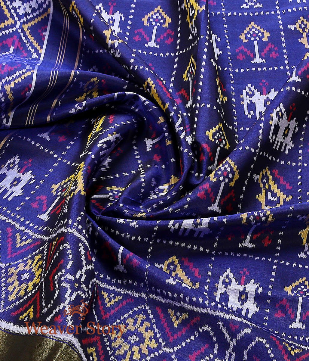 Handloom_Blue_Rajkot_Patola_Silk_Dupatta_WeaverStory_05
