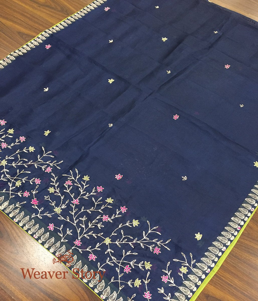 Handloom_Navy_Blue_Organza_Dupatta_with_Zardozi_and_Resham_Work_WeaverStory_05