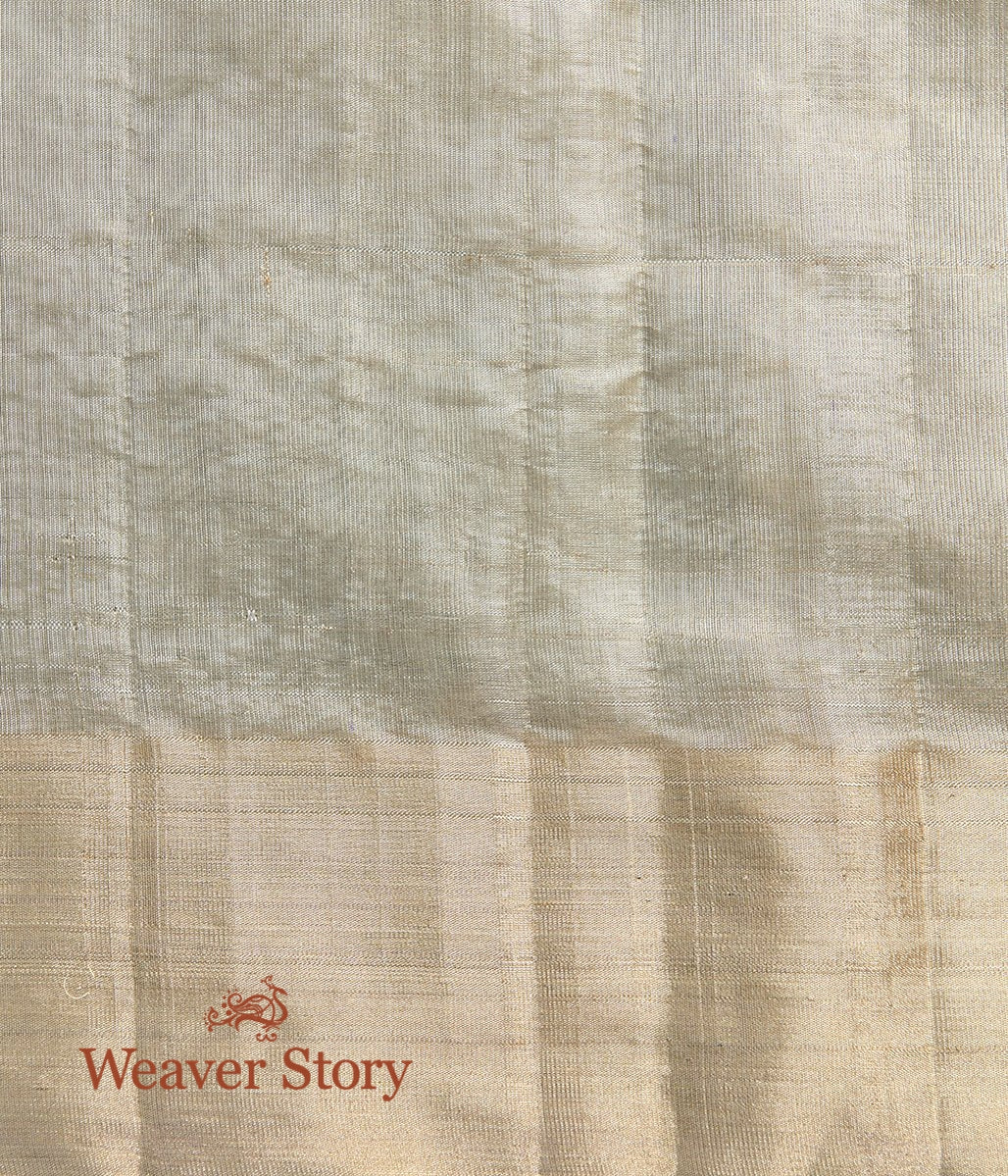 Handwoven_Gold_Silk_Tissue_Chanderi_Saree_with_Meenakari_WeaverStory_05