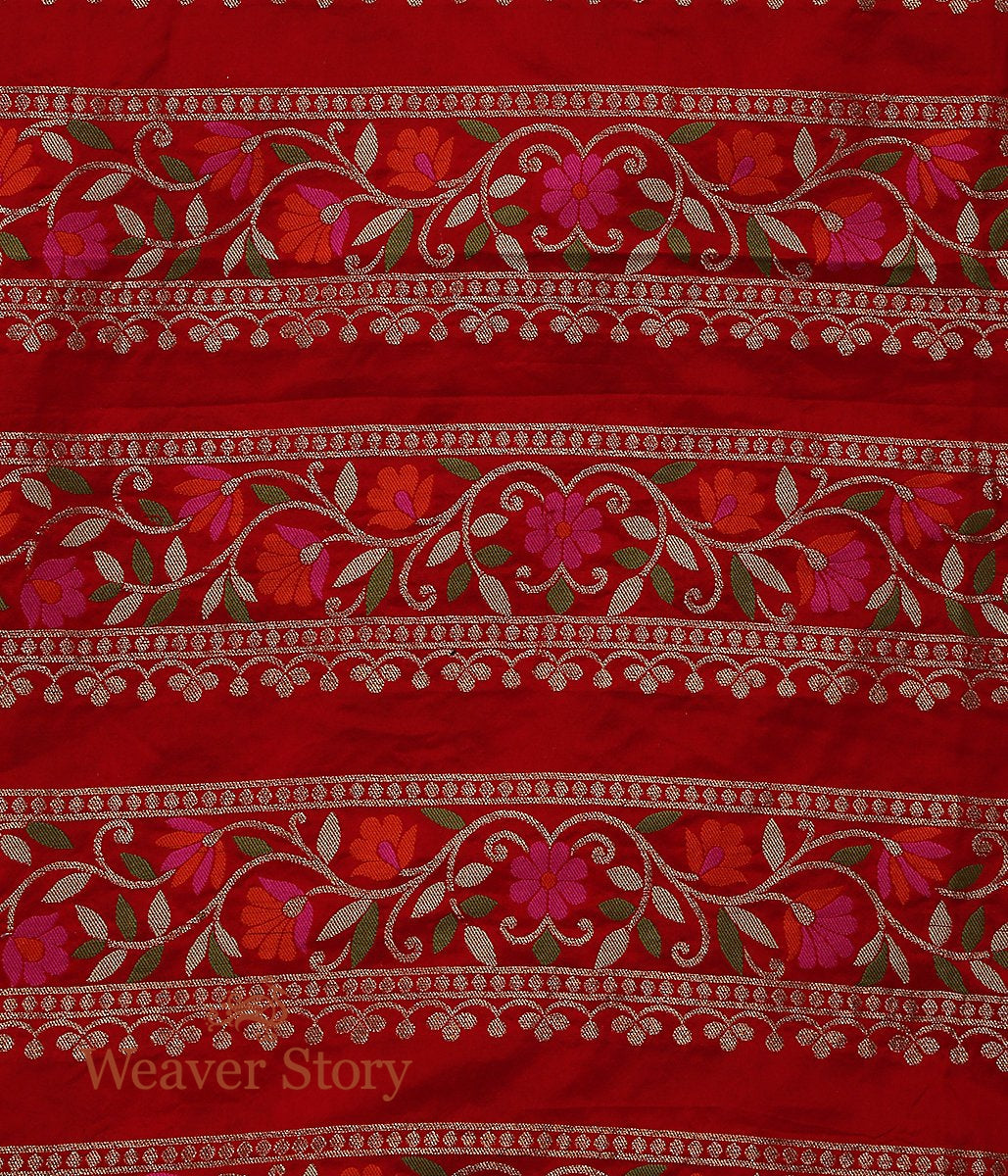 Handwoven_Banarasi_Red_with_Meenakari_Silk_WeaverStory_06