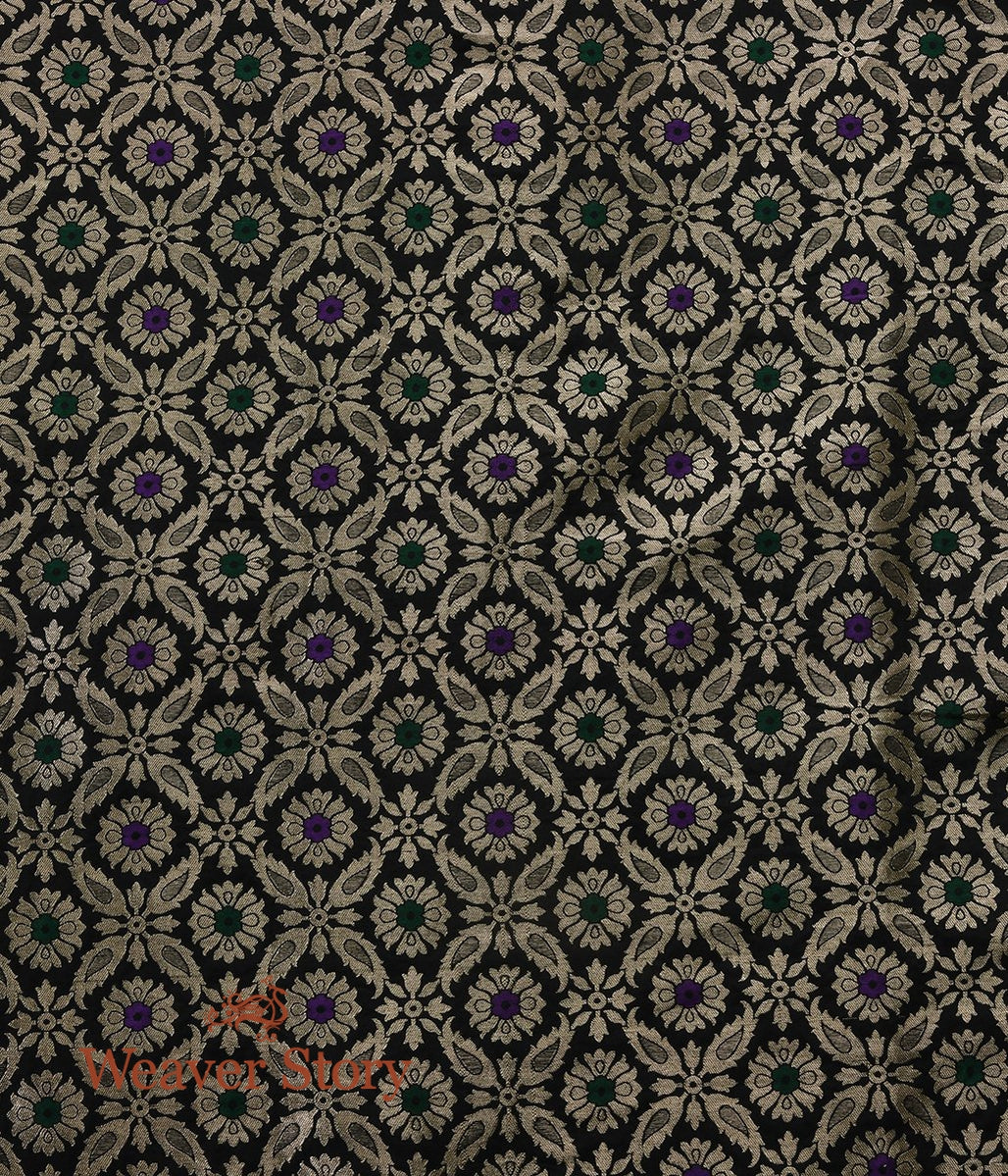 Handwoven_Black_Meenakari_Lehenga_WeaverStory_06