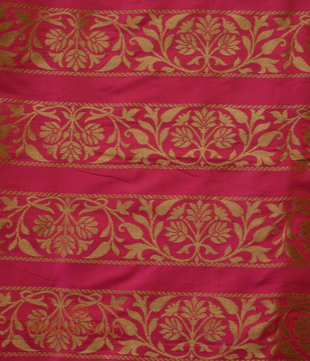 Handloom_Pink_Orange_Dual_Tone_Cutwork_Banarasi_Lehenga_WeaverStory_06