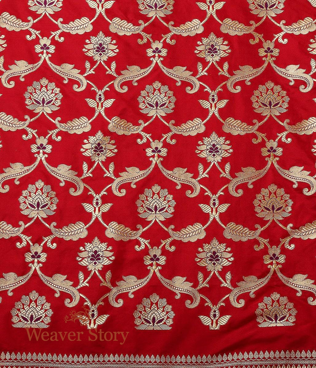 Handloom_Red_Banarasi_Lehenga_with_Purple_Meenakari_WeaverStory_06