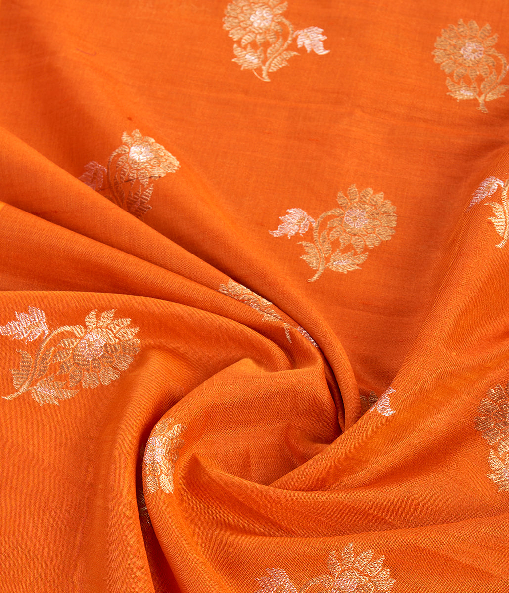 Suit_Set_-_Handwoven_Orange_Tusser_Kurta_with_Pink_Dupatta_WeaverStory_06