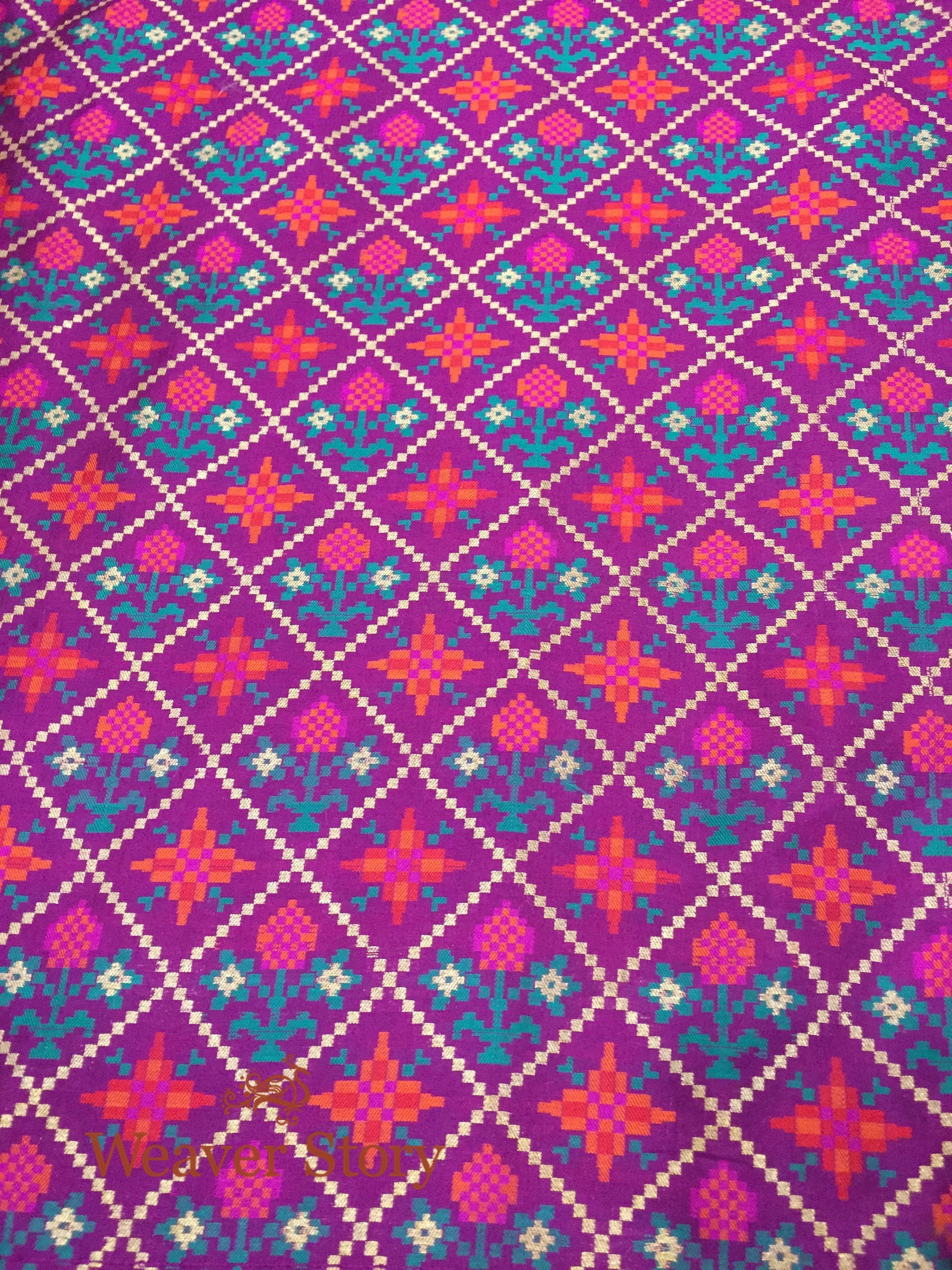 Handloom_Pure_Silk_Purple_Patola_Cutwork_Banarasi_Lehenga_WeaverStory_06