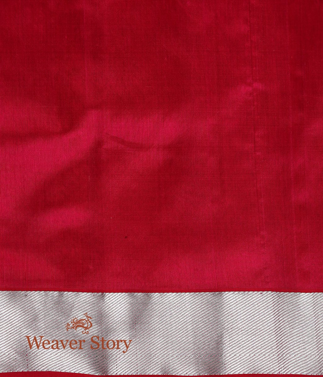 Handwoven_Rani_Pink_Chanderi_Saree_with_Blue_Meenakari_WeaverStory_05