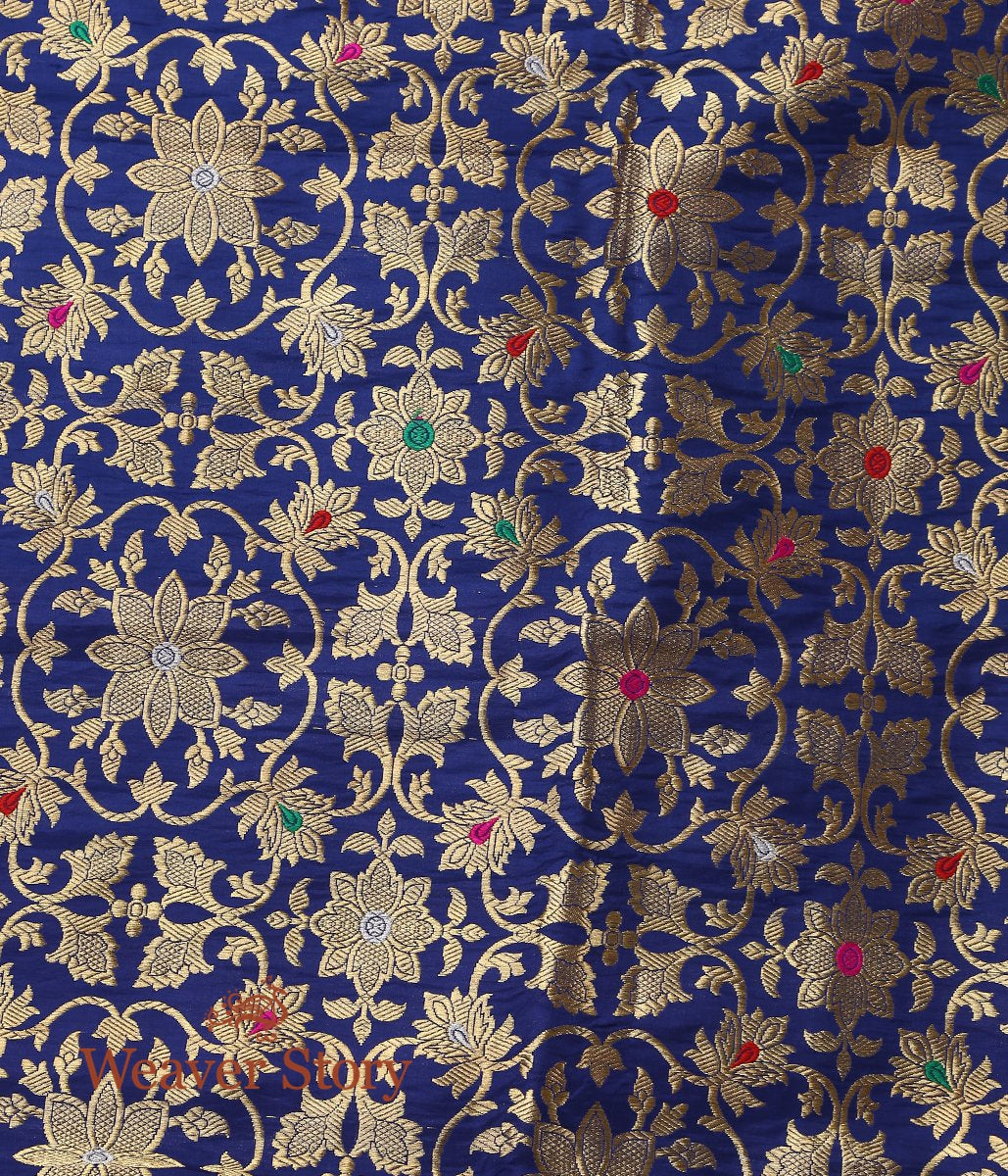 Blue_Handloom_Kadhwa_Banarasi_Lehenga_with_Meenakari_WeaverStory_06