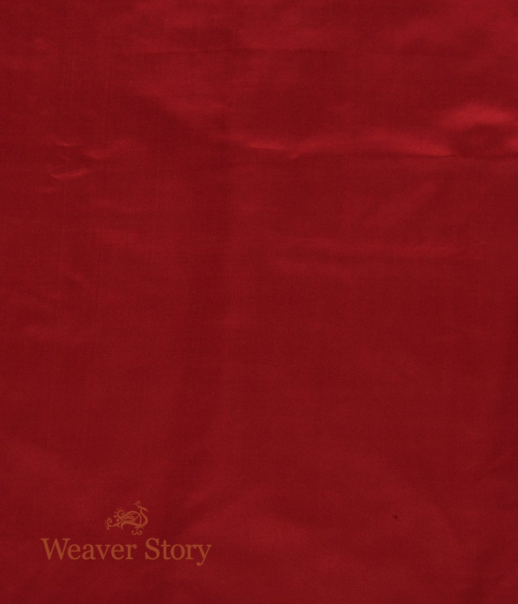 Maroon_Handloomed_Kadhwa_Katan_Silk_Banarasi_Lehenga_WeaverStory_06