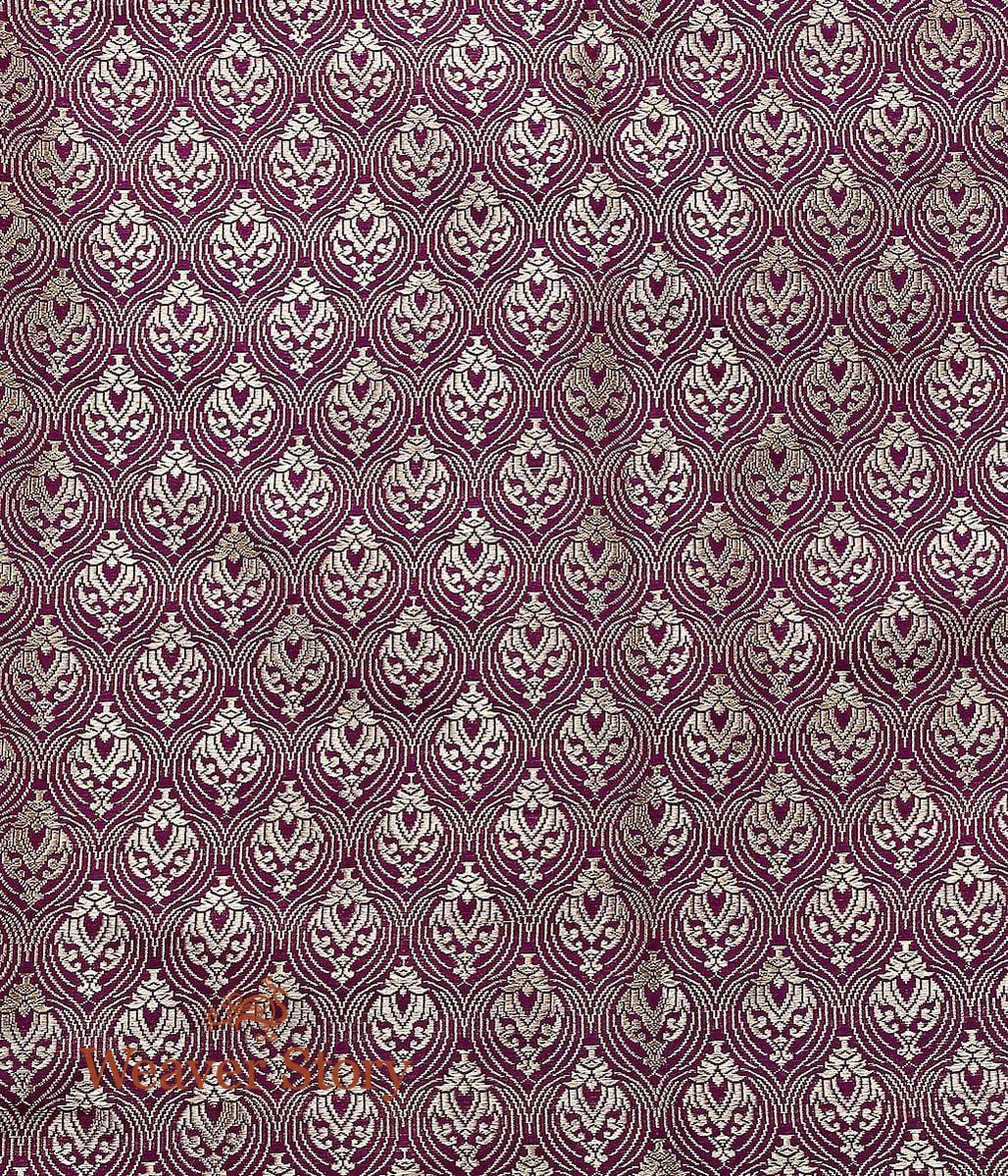 Handloom_Purple_Silk_Banarasi_Meenakari_Lehenga_with_Borders_WeaverStory_06