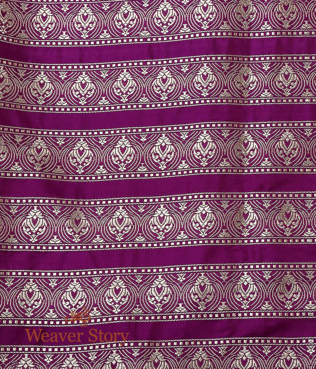 Handloom_Purple_Silk_Banarasi_Meenakari_Lehenga_with_Borders_WeaverStory_07