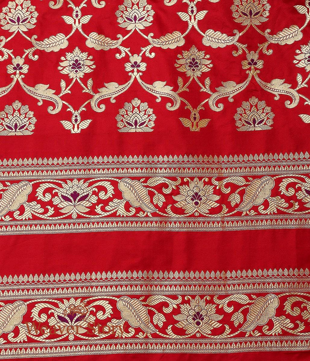 Handloom_Red_Banarasi_Lehenga_with_Purple_Meenakari_WeaverStory_07