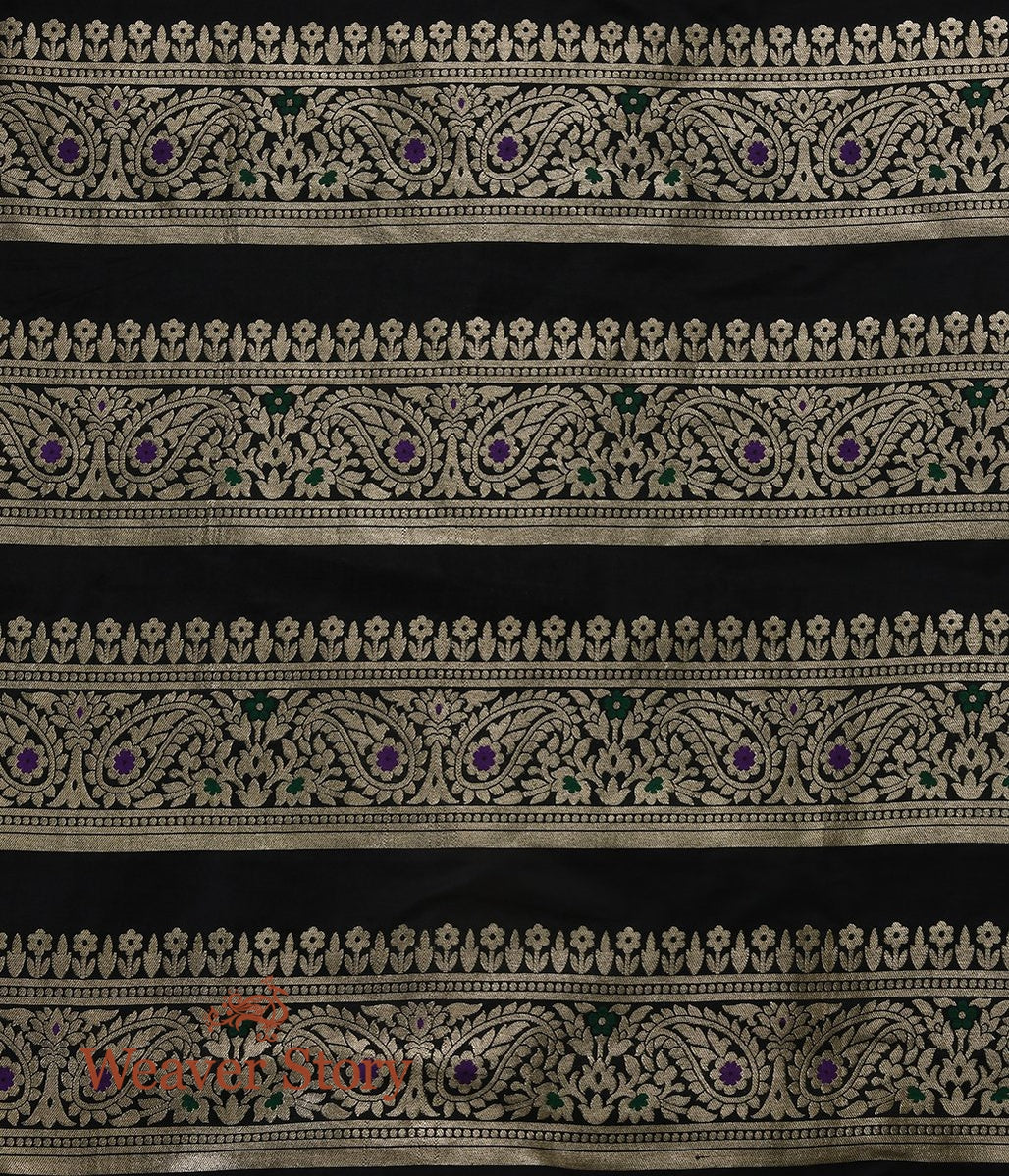 Handwoven_Black_Meenakari_Lehenga_WeaverStory_07