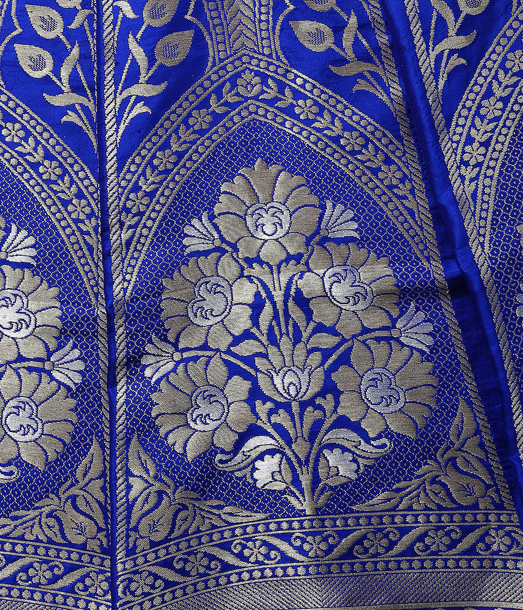 Blue_Handloom_Katan_Silk_Banarasi_Lehenga_with_Cutwork_WeaverStory_07