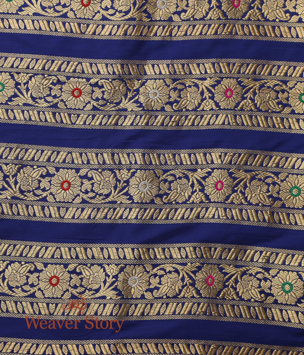 Blue_Handloom_Kadhwa_Banarasi_Lehenga_with_Meenakari_WeaverStory_07