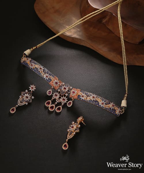 Faahira_Necklace_Set_With_kundan_And_Ruby_Handcrafted_In_Pure_Silver_WeaverStory_01
