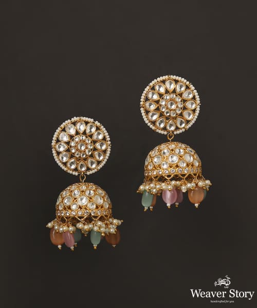 Jamila_Handcrafted_Pure_Silver_Necklace_Set_With_kundan_And_Pearls_WeaverStory_04