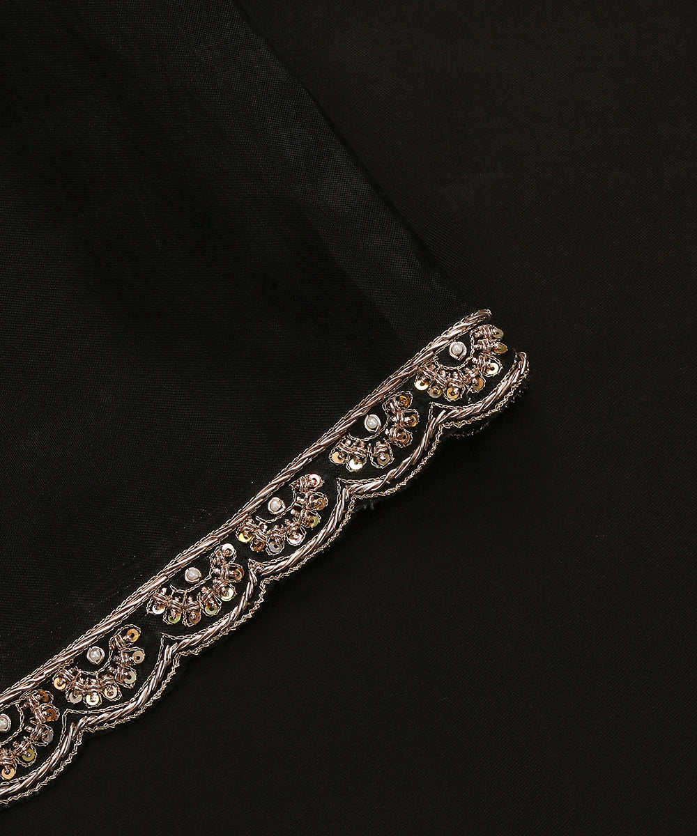 Black_Handloom_Pure_Organza_Dupatta_With_Hand_Embroidered_Zardozi_Scalloped_Border_WeaverStory_04
